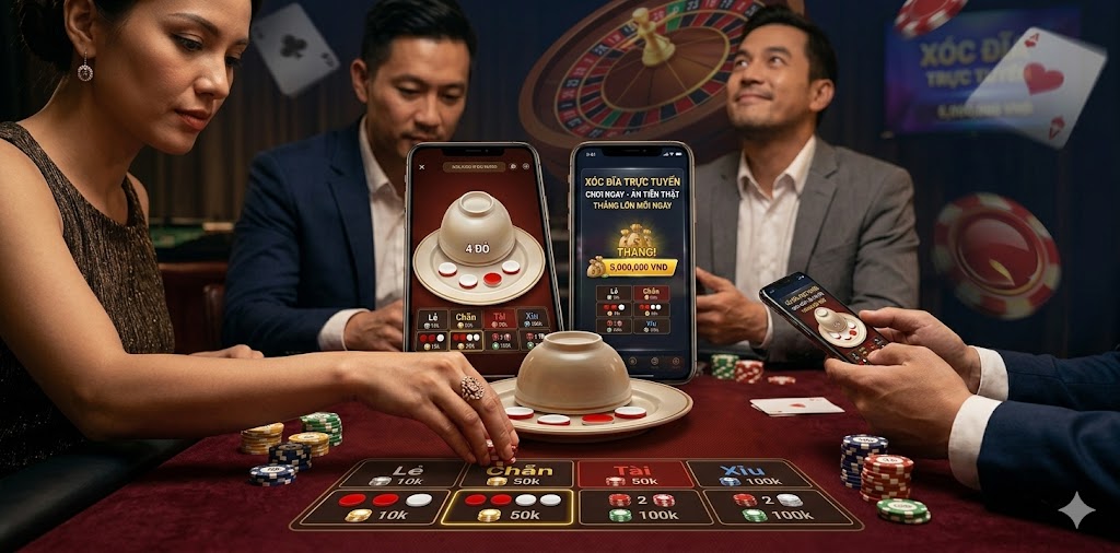 Chơi xóc đĩa trực tuyến ăn tiền hiệu quả